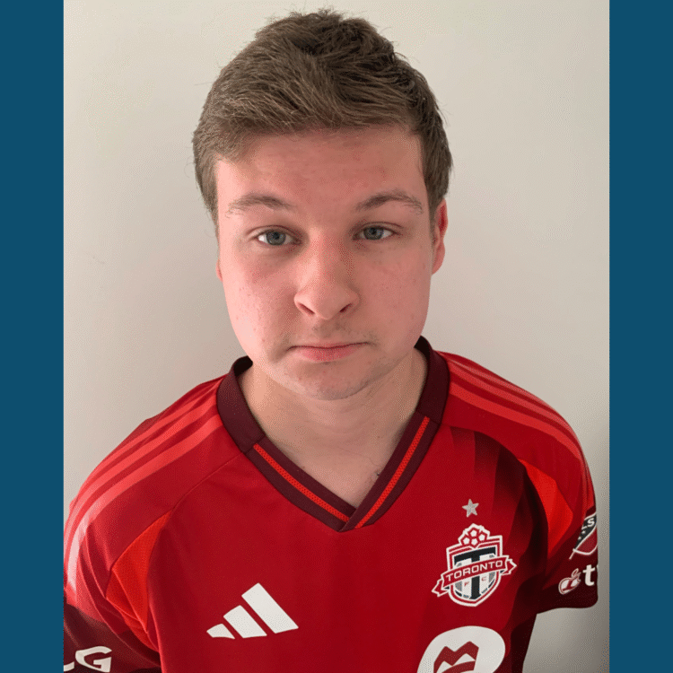 headshot of Rich wearing his red, Toronto FC Unified jersey