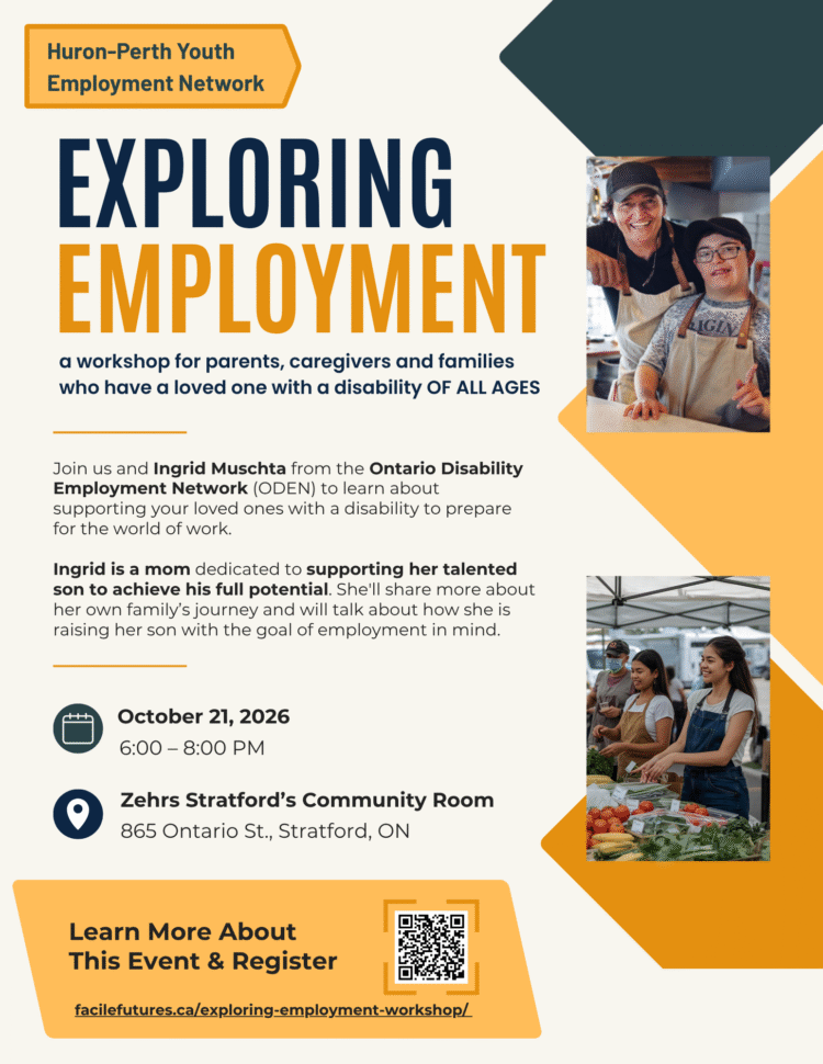 Huron-Perth Youth Employment Network Exploring Employment Event Flyer